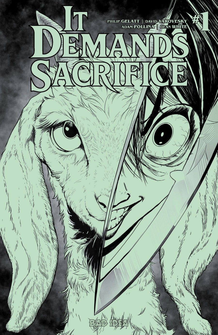 It Demands Sacrifice #1 Cover J Adam Pollina Glow-in-the-Dark Variant