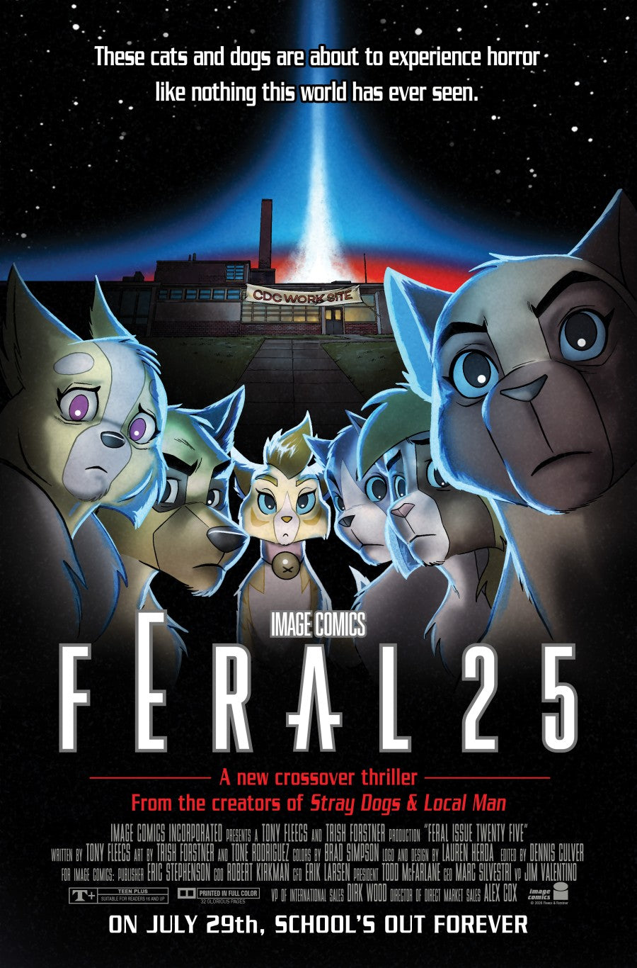 Feral #25 Cover B Tone Rodriguez Faculty Homage Variant