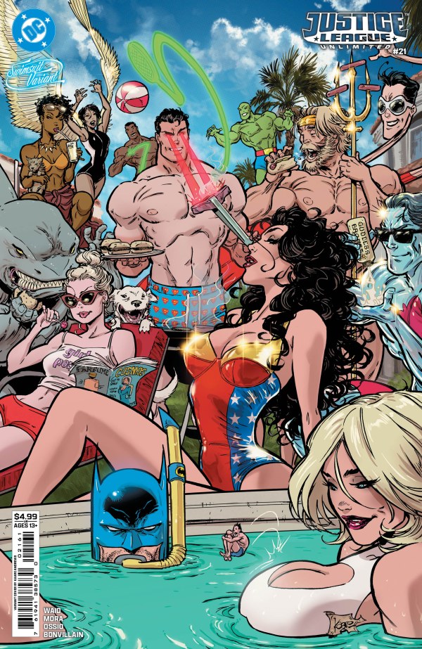 Justice League Unlimited #21 Cover F Kaare Andrews Swimsuit Variant