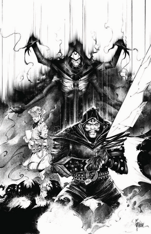 The Curse of Sherlee Johnson #8 Cover C Jonathan Glapion Black & White Virgin Variant
